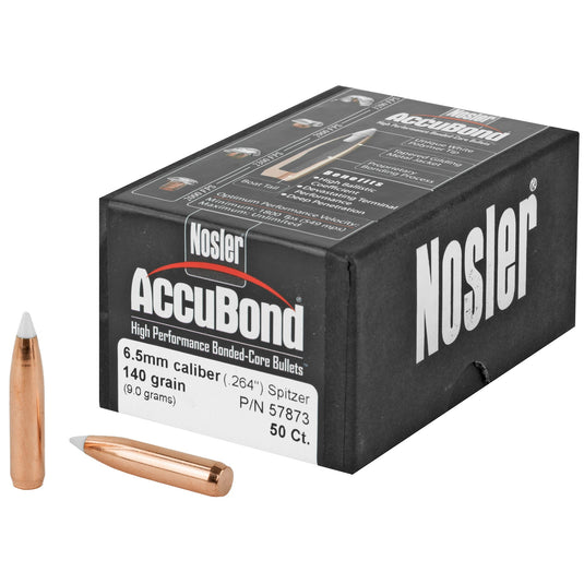 NOSLER 6.5MM 140GR ACCUBOND 50CT - NOSB57873 - Marksmans Corner