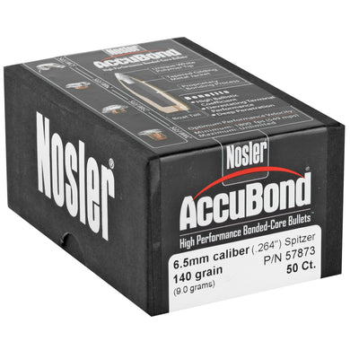 NOSLER 6.5MM 140GR ACCUBOND 50CT - NOSB57873 - Marksmans Corner