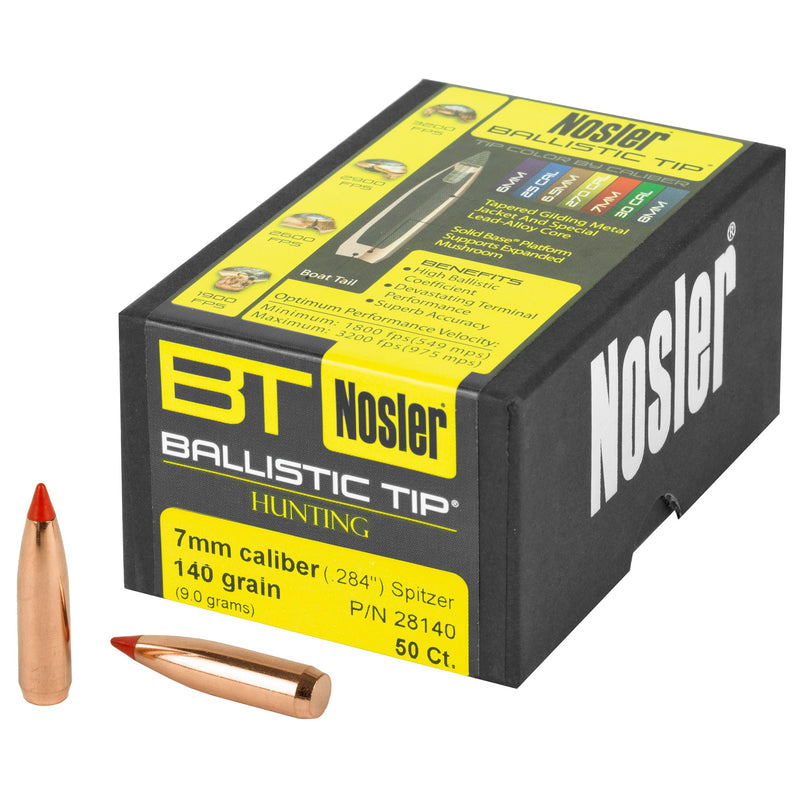 Load image into Gallery viewer, NOSLER 7MM 140GR BALLISTIC TIP 50CT - NOSB28140 - Marksmans Corner
