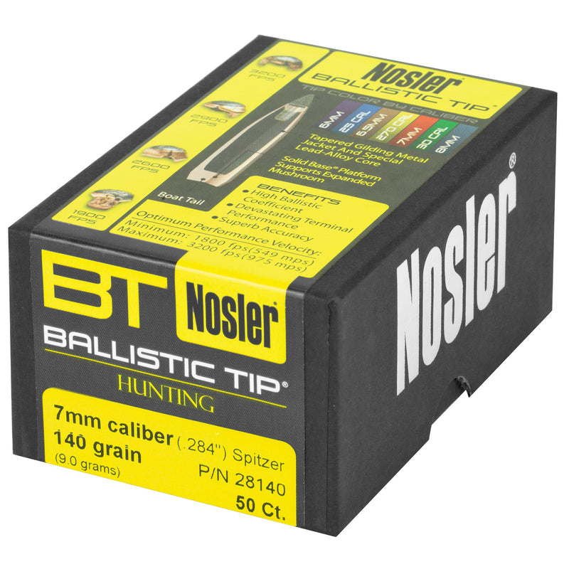 Load image into Gallery viewer, NOSLER 7MM 140GR BALLISTIC TIP 50CT - NOSB28140 - Marksmans Corner
