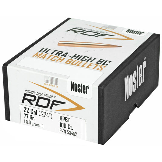 NOSLER RDF 22 77 HPBT 100CT - NOSB53452 - Marksmans Corner