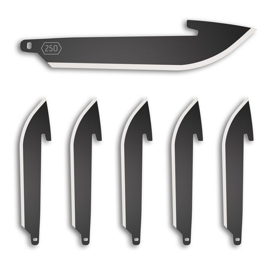 OD EDGE DROP-PT 2.5 BLADE 6PK BLK - OERR25K-6C - Marksmans Corner