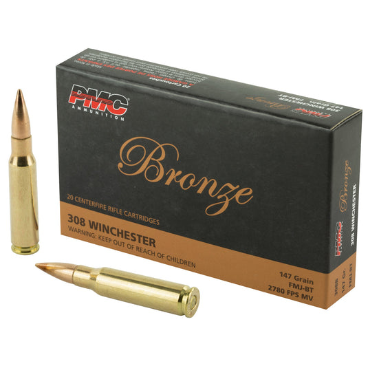 PMC BRNZ 308WIN 147GR FMJ 20/500 - PMC308B - Marksmans Corner