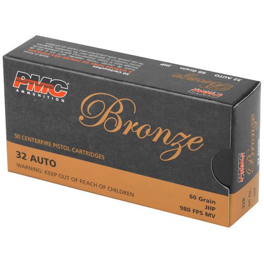 PMC BRNZ 32ACP 60GR JHP 50/1000 - PMC32B - Marksmans Corner