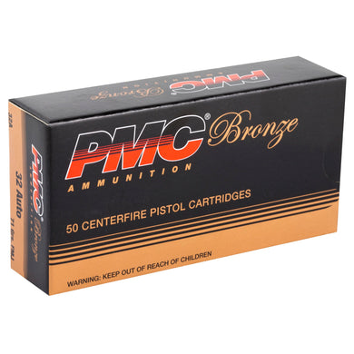 PMC BRNZ 32ACP 71GR FMJ 50/1000 - PMC32A - Marksmans Corner