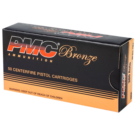 PMC BRNZ 380ACP 90GR FMJ 50/1000 - PMC380A - Marksmans Corner