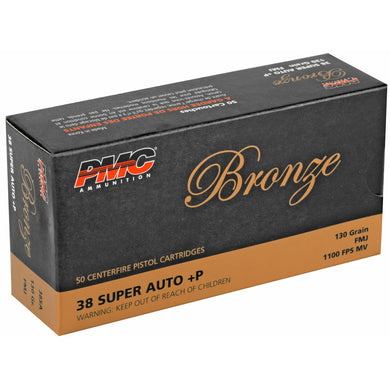 PMC BRNZ 38SUPER +P 130 FMJ 50/1000 - PMC38SA - Marksmans Corner