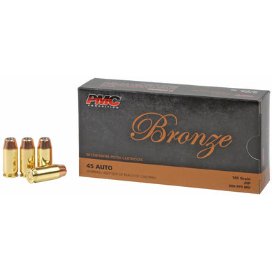 PMC BRNZ 45ACP 185GR JHP 50/1000 - PMC45B - Marksmans Corner