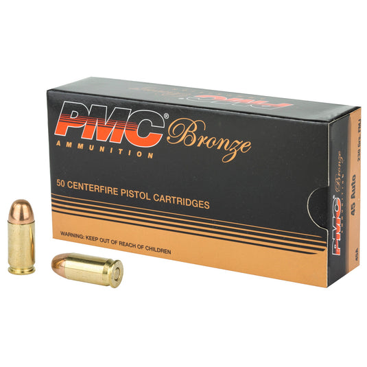 PMC BRNZ 45ACP 230GR FMJ 50/1000 - PMC45A - Marksmans Corner