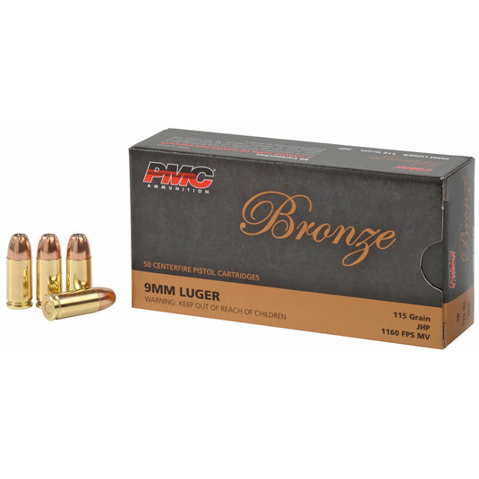 PMC BRNZ 9MM 115GR JHP 50/1000 - PMC9B - Marksmans Corner