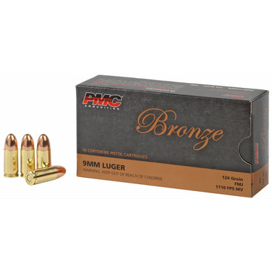 PMC BRNZ 9MM 124GR FMJ 50/1000 - PMC9G - Marksmans Corner