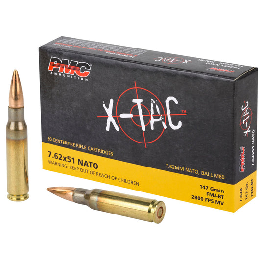 PMC XTAC 762NATO 147GR FMJ BT 20/500 - PMC762X - Marksmans Corner