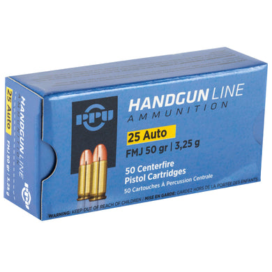 PPU 25ACP FMJ 50GR 50/1000 - PPUPPH25 - Marksmans Corner