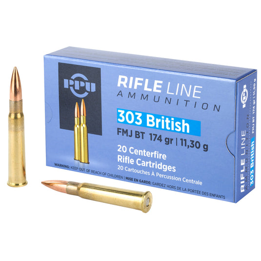 PPU 303 BRITISH FMJ 174GR 20/200 - PPUPP303F - Marksmans Corner