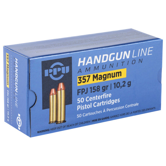 PPU 357MAG FPJ 158GR 50/500 - PPUPPH357MF - Marksmans Corner