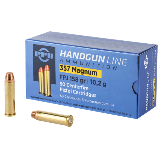 PPU 357MAG FPJ 158GR 50/500 - PPUPPH357MF - Marksmans Corner