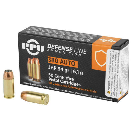 PPU 380ACP JHP 94GR 50/1000 - PPUPPD380A - Marksmans Corner