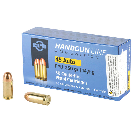 PPU 45ACP FMJ 230GR 50/500 - PPUPPH45F - Marksmans Corner