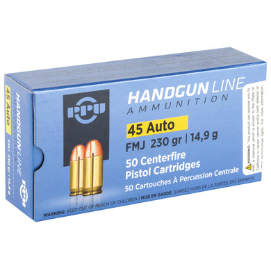 PPU 45ACP FMJ 230GR 50/500 - PPUPPH45F - Marksmans Corner