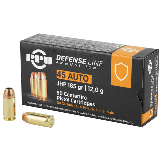 PPU 45ACP JHP 185GR 50/500 - PPUPPD45 - Marksmans Corner