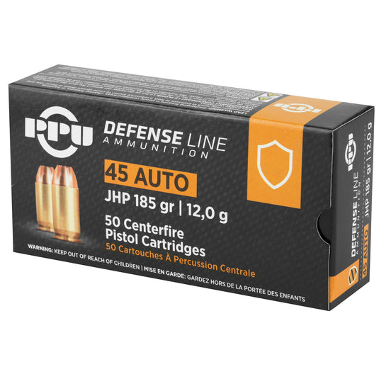 PPU 45ACP JHP 185GR 50/500 - PPUPPD45 - Marksmans Corner