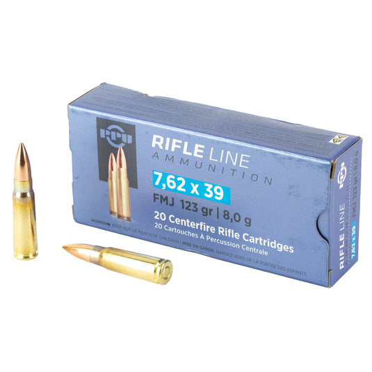 PPU 7.62X39 FMJ 123GR 20/1000 - PPUPP739F - Marksmans Corner