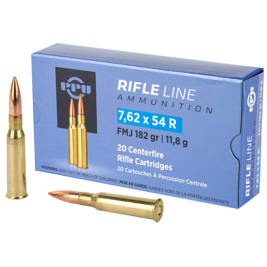 PPU 7.62X54R FMJ 182GR 20/200 - PPUPP76254F - Marksmans Corner