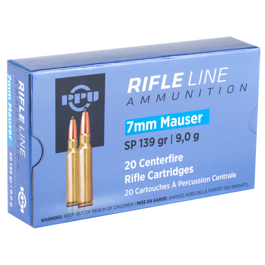 PPU 7MM MAUSER SP 139GR 20/200 - PPUPP7 - Marksmans Corner