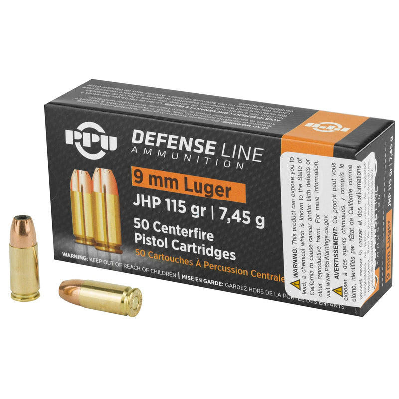 Load image into Gallery viewer, PPU 9MM JHP 115GR 50/1000 - PPUPPD91 - Marksmans Corner
