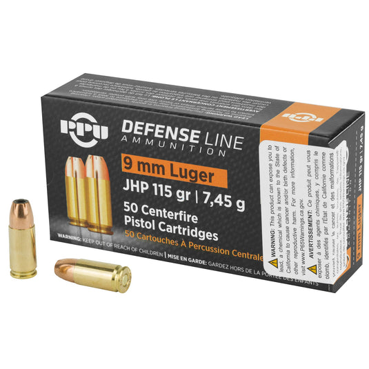 PPU 9MM JHP 115GR 50/1000 - PPUPPD91 - Marksmans Corner