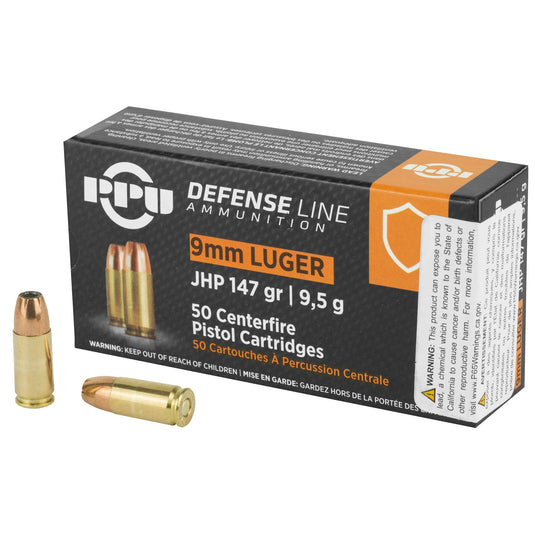 PPU 9MM JHP 147GR 50/1000 - PPUPPD92 - Marksmans Corner