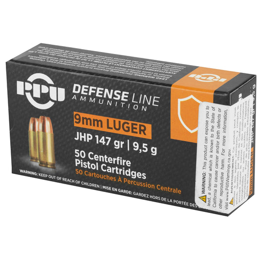 PPU 9MM JHP 147GR 50/1000 - PPUPPD92 - Marksmans Corner