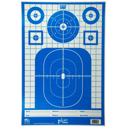 PRO-SHOT TARGET TACT PRECISION 8PK - PROTACTPREC-BLUE-8PK - Marksmans Corner