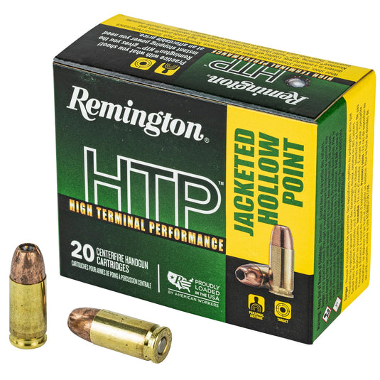 REM HTP 9MM +P 115GR JHP 20/500 - REM28293 - Marksmans Corner