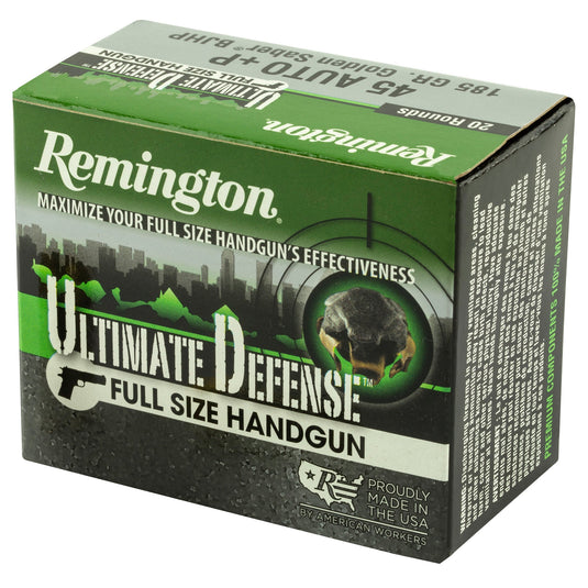 REM ULT DEF 45ACP+P 185GR BJHP 20 - REM28973 - Marksmans Corner