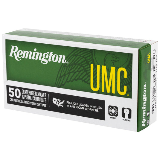 REM UMC 9MM 124GR FMJ 50/500 - REM23718 - Marksmans Corner