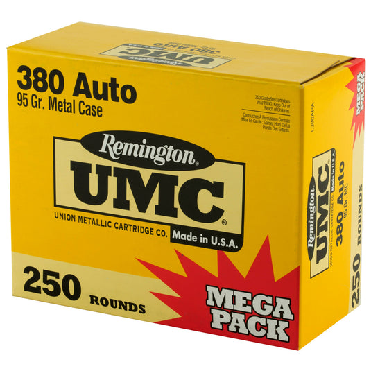 REM UMC MP 380ACP 95GR FMJ 250/1000 - REM23721 - Marksmans Corner