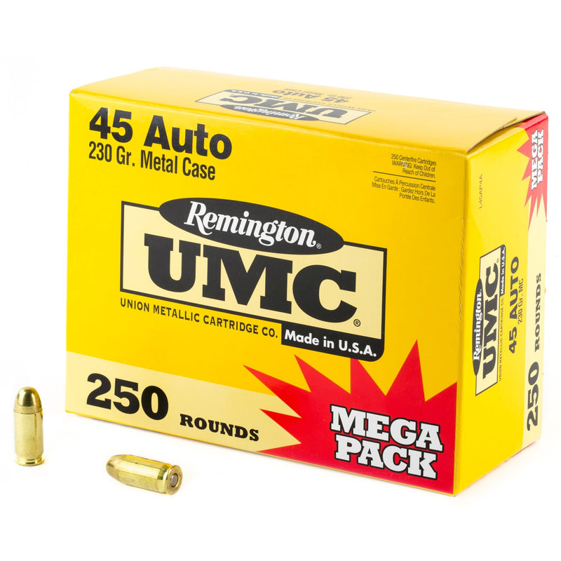 Load image into Gallery viewer, REM UMC MP 45ACP 230GR FMJ 250/1000 - REM23781 - Marksmans Corner
