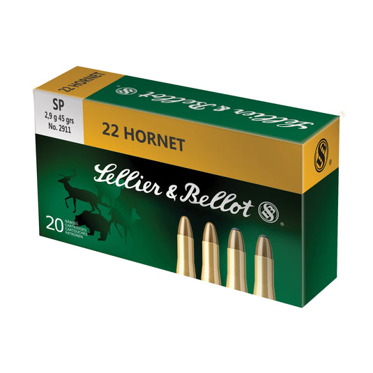 S&B 22 HORNET 45GR SP 20/1800 - SB22HB - Marksmans Corner