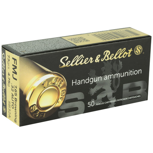 S&B 32ACP 73GR FMJ 50/2000 - SB32A - Marksmans Corner