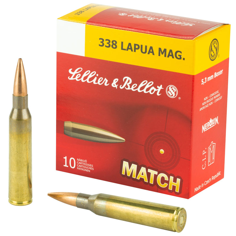 Load image into Gallery viewer, S&amp;B 338LAPUA 300GR SIERRA 10/100 - SB338LMB - Marksmans Corner
