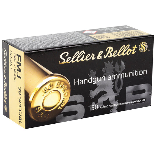 S&B 38SPL 158GR FMJ 50/1000 - SB38P - Marksmans Corner