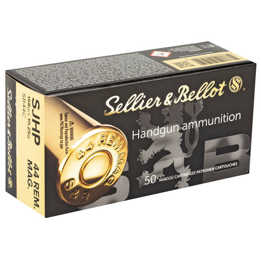 S&B 44REM MAG 240GR SJHP 50/600 - SB44C - Marksmans Corner