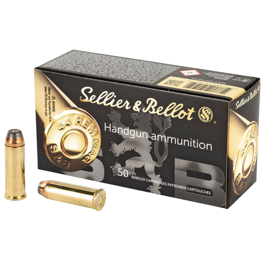 S&B 44REM MAG 240GR SJHP 50/600 - SB44C - Marksmans Corner