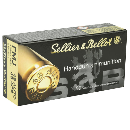 S&B 45ACP 230GR FMJ 50/1000 - SB45A - Marksmans Corner