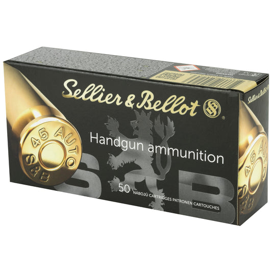 S&B 45ACP 230GR FMJ 50/1000 - SB45A - Marksmans Corner