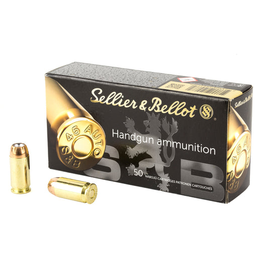 S&B 45ACP 230GR JHP 50/1000 - SB45C - Marksmans Corner