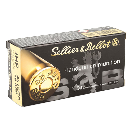 S&B 45ACP 230GR JHP 50/1000 - SB45C - Marksmans Corner