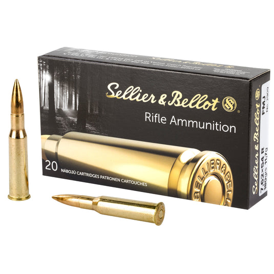 S&B 762X54R 180GR FMJ 20/400 - SB76254RA - Marksmans Corner