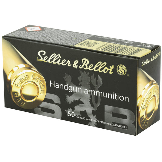 S&B 9MM 124GR FMJ 50/1000 - SB9B - Marksmans Corner